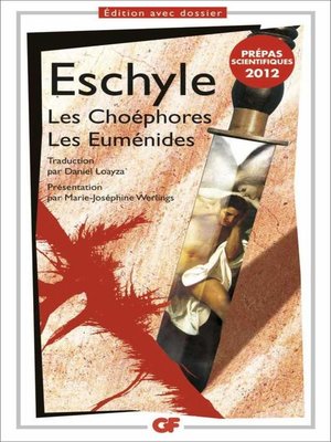 cover image of Les Choéphores. Les Euménides
